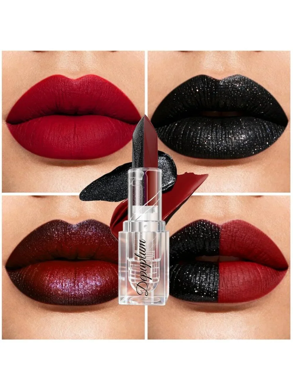 Women's G7 Black Gradient Matte Lip Liner Combo Long Lasting Lip Stick Pencil